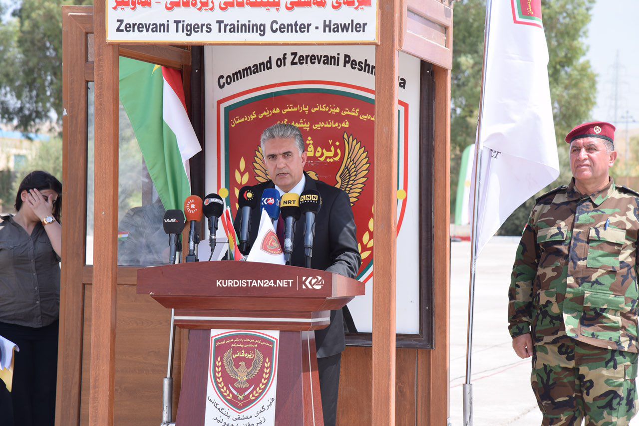 A total of 457 Kurdish Peshmerga fighters completed months of military training which US-led coalition advisers supervised, Aug. 27, 2019. (Photo: Kurdistan 24)